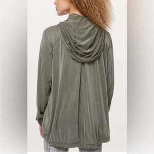 Lululemon Into Something Good Hoodie Gray sage olive jacket